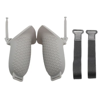 

1pair Shockproof Gaming Accessories Easy Install Silicone Touch Controller Grip Cover With Knuckle Strap For Oculus Quest 2