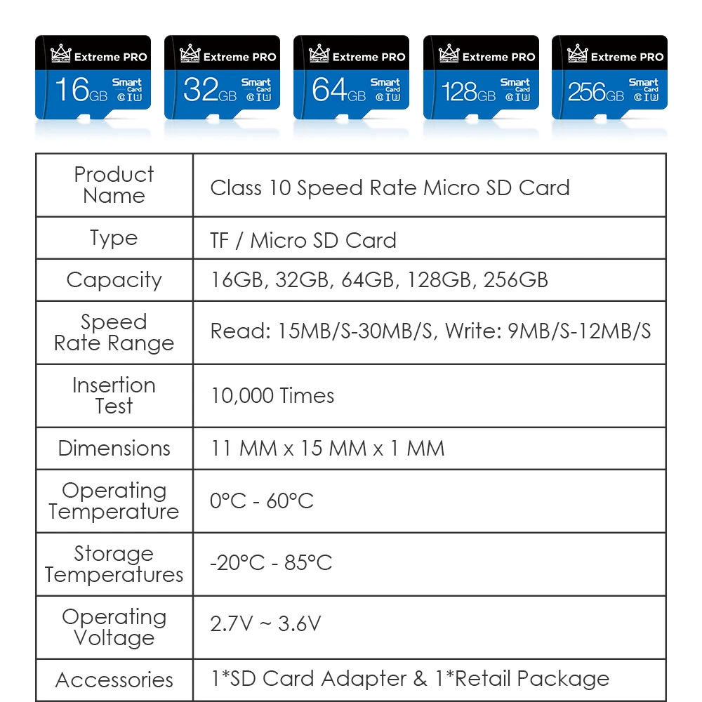 Micro SD Card Class10 memory card 64 gb 128 gb Mini microSD flash drive 16gb 32 gb cartao de memoria TF Card For Phone