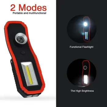 

ICOCO Portable Multifunctional LED Lanterns Lamp Outdoor Camping Torch Tent Light Magnetic Working Inspection Lamp Handing Hook