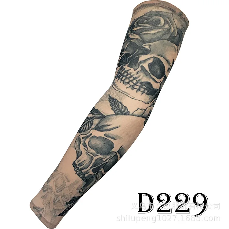 

Rose Beauty College Style Sun-resistant Tattoo Oversleeve Tattoo Sleeves Big Flower Arm UV-Protection Arm Guard Sleeve