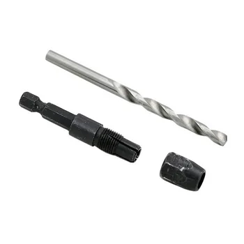 

5-piece twist drill with quick-change shank twist drill with hexagon shank