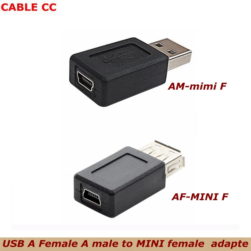 USB 2 0 конвертер голова мини 5P Женский переходник штыревое соединение A/Mini с