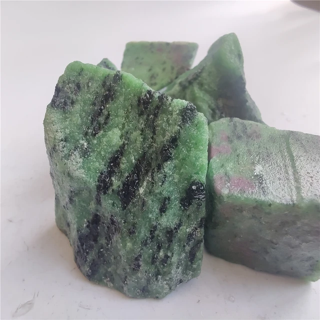 Epidote Mineral Ruby In Fuchsite Rock Chips 4