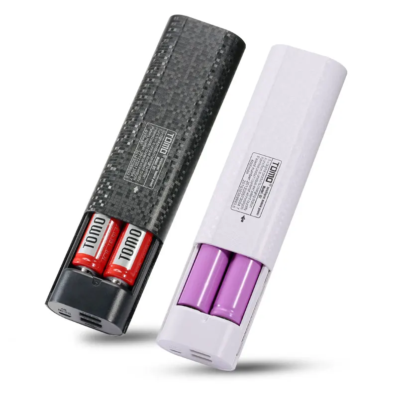 18650 зарядное устройство светодиодный фонарик powerbank батарея чехол для хранения умный дисплей TOMO Q2