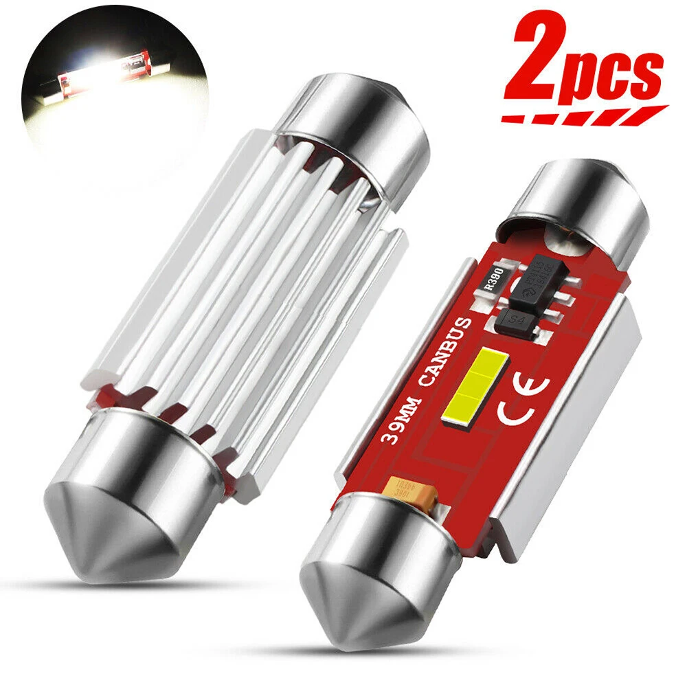 Светодиодная лампа CANBUS No Error C5W Festoon 6000K белая 39 мм 2 шт.|Передние LED-фары для авто| |