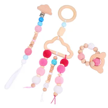 

1 Set Baby Teething Toy Novel Durable Portable Safe Pacifier Clip Baby Teether Stroller Pendant