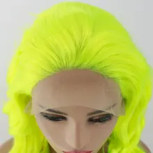 Светильник, зеленый, надувной, свободный, кудрявый, 13*3, синтетический, на кружеве, парик, жаростойкое волокно, свободный пробор, натуральные волосы для женщин, вечерние