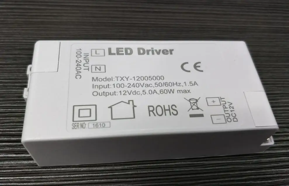 12W 24W 36W 60W LED Power Supply DC12V Driver High Quality Lighting Transformers for LED Strip Lights 12V Power Supply Adapter