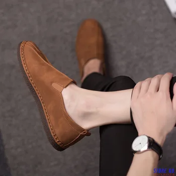 

Classics Fashion Casual Loafers Shoes for Men Spring Autumm Flat Slip On Shoes Solid Driving Shoes