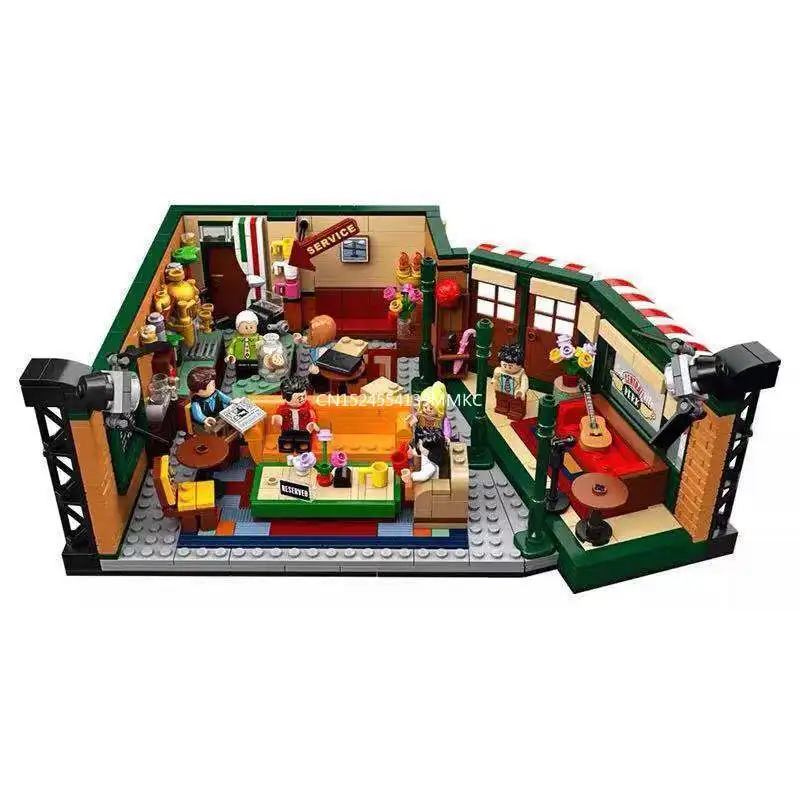 

New Classic TV Ideas Set American Drama Friends Central Perk Cafe Fit Model Building Block Bricks 21319 Toys Gifts Kid