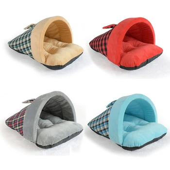 

British Style Sub-slippers Semi-closed Kennel Cat Litter Winter Warm Cat Litter Pet Litter Dog Mattress Pet Supplies Hand Wash