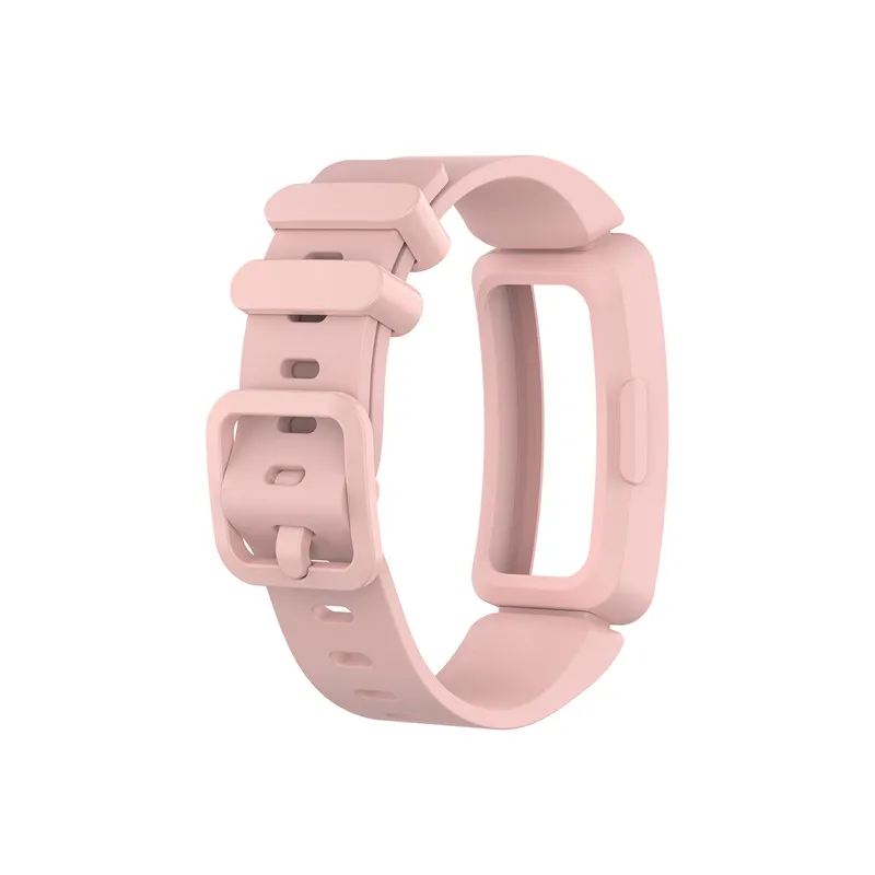 E Браслет мягкий силиконовый Классический анти-потерянный ремешок для Fitbit Kids Ace 2 inspire HR Smart Tracker - Цвет: E