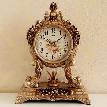 

Large Luxury Table Clock Vintage Nordic Antique Desktop Desk Clock Table Office Living Room Reloj De Mesa Home Decoration AD50TC