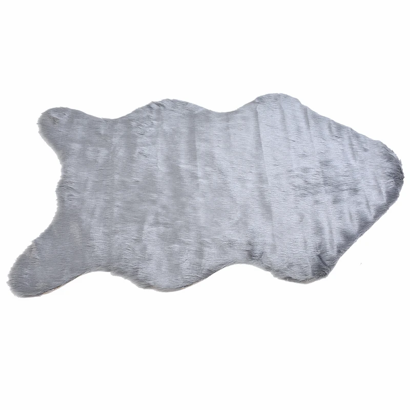 1pc Soft Imitation Wool Sofa Cushion Rug Non-Slip Whole Sheepskin Bay Window Living Room Bedroom Blanket Carpet Cushion M/L