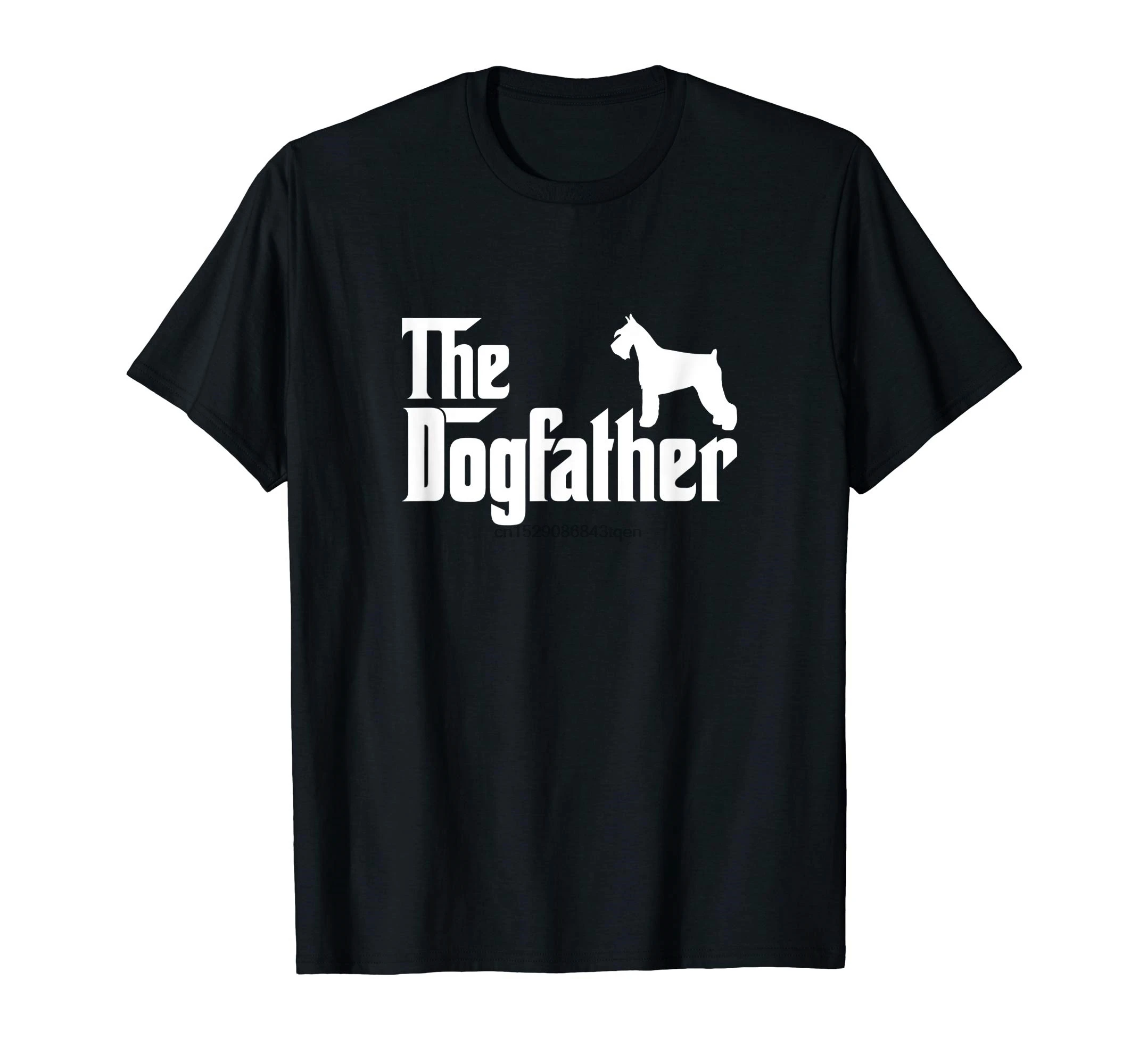 Цвергшнауцер DogFather Футболка Для Мужчин's черный|Футболки| |