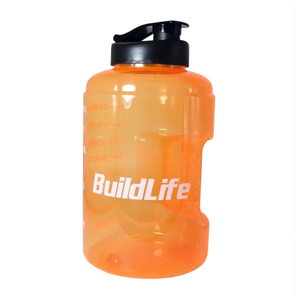 Buildlife 3.8L с широким горлышком 1 галлон бутылка для питьевой воды BPA бесплатно обучение большой емкости чайник для наружного кемпинга чайник кружка - Цвет: Orange