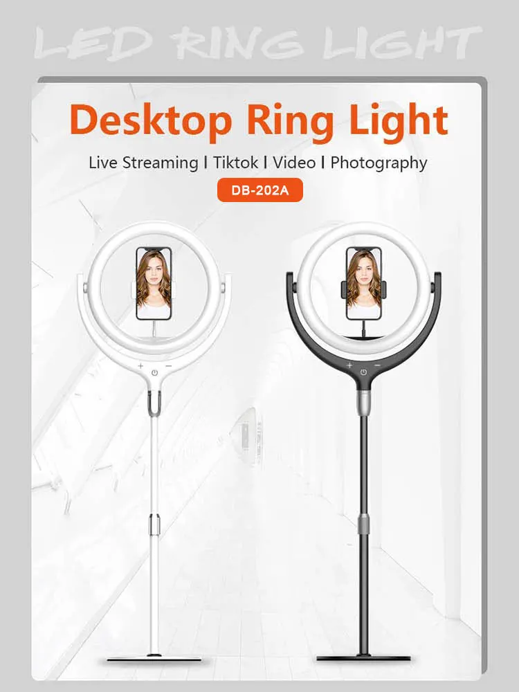 

12inch Rotate 360 degrees Dimmable LED Selfie Ring Light ringlight Lamp Video Camera Phone Live Fill Light