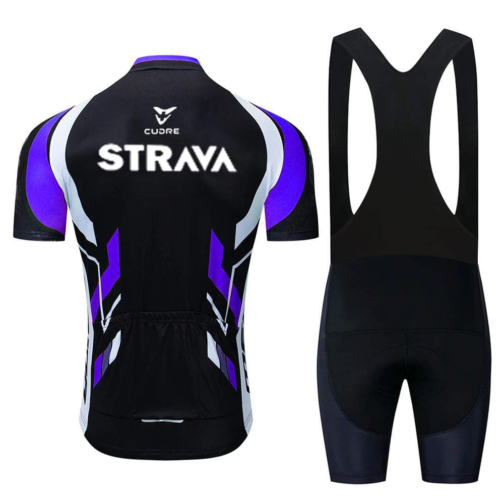 STRAVA комплекты для велоспорта велосипедная форма летний комплект шоссейные