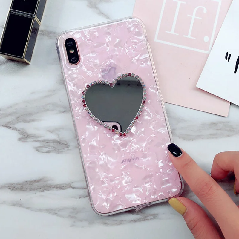 Conveneint 3D зеркальный чехол для iPhone 12 Mini 11 Pro XS Max XR X 8 7 6 6S Plus SE мягкий с узором