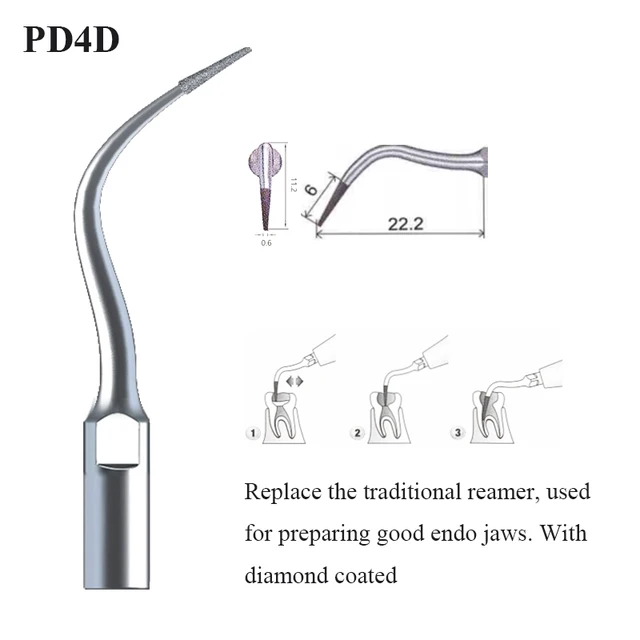 Dental Ultrasonic Scaler Tip Scaling Periodontics Endodontics Dentists Multifunction Endo Perio Scaling Tips Dental Instrument PD4D
