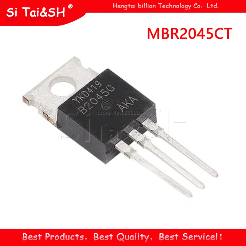 10 шт./лот MBR2045CT MBR2045 MBR2045C Schottky &amp выпрямители 20A 45В до-220 Новый оригинал |