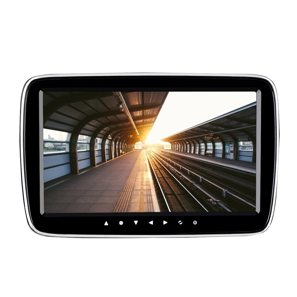 

9 Inch Touch Button Digital Screen Game Headrest Monitor Car MP5 Player USB HD FM DVD Remote Control Support TF Card Seat Back