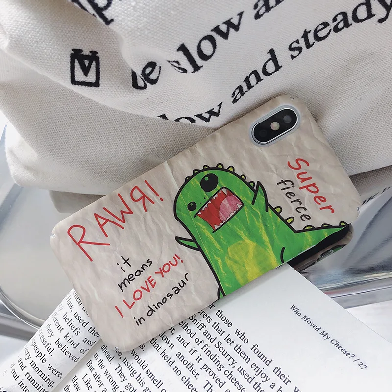 Cute dinosaur phone case For iphone X XS XR MAX 6 6S 7 8plus 11pro shell fashion cover |