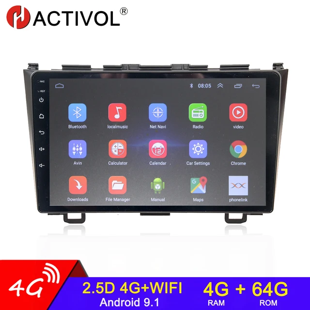 $128.59 4G+64G Android 9.0 2 din Car Radio audio GPS Navigation For Honda CRV CR - V 3 RE 2006-2012 undefined auto radio car accessories