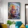 Portrait of Albert Einstein Paintings Printed on Canvas 1