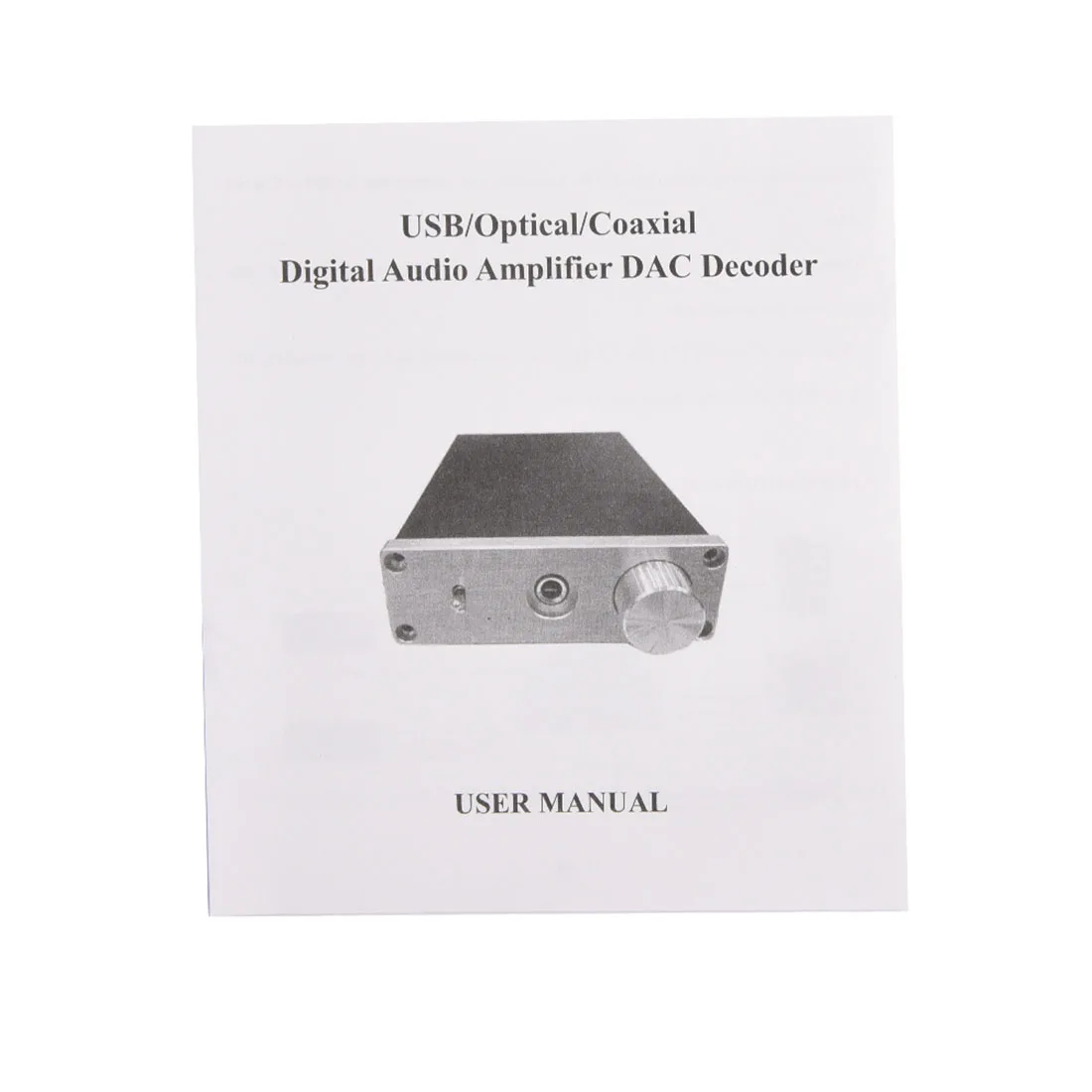 Цифровой аудио декодер USB DAC вход USB/коаксиальный/оптический выход RCA/6,35 мм 192 кГц DC12V усилитель для наушников аудио конвертер