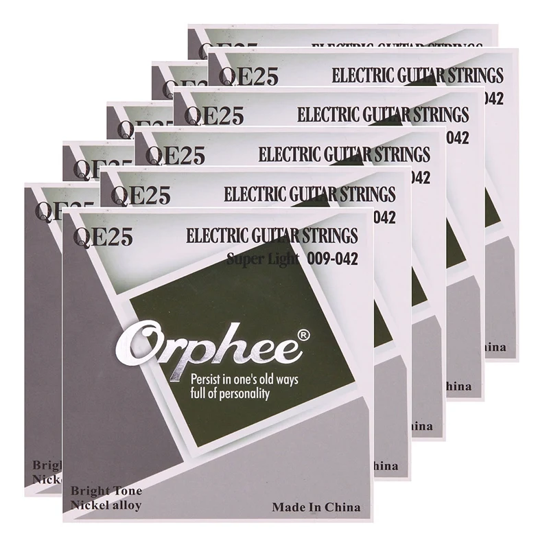 Orphee 10 набор профессиональных гитарных струн никелевый сплав покрытые