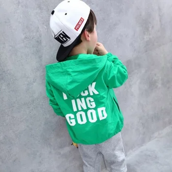 

Children's clothing boy autumn coat male baby Korean top children's spring and autumn jacket fashion tide letter jacket