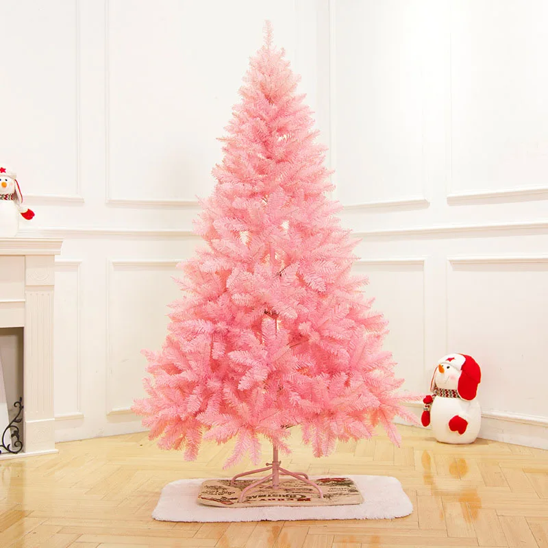 

1.5m/1.8m Pink Blue Pvc Simulation Christmas Tree Christmas Ornaments Christmas Decoration For Home New Year'S Gift
