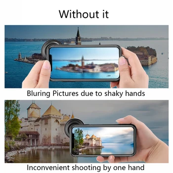 

Travel Remote Control Bluetooth Phone Holder Handle Grip Assist Professional Anti Shake Photo Portable Stablizer Selfie Booster