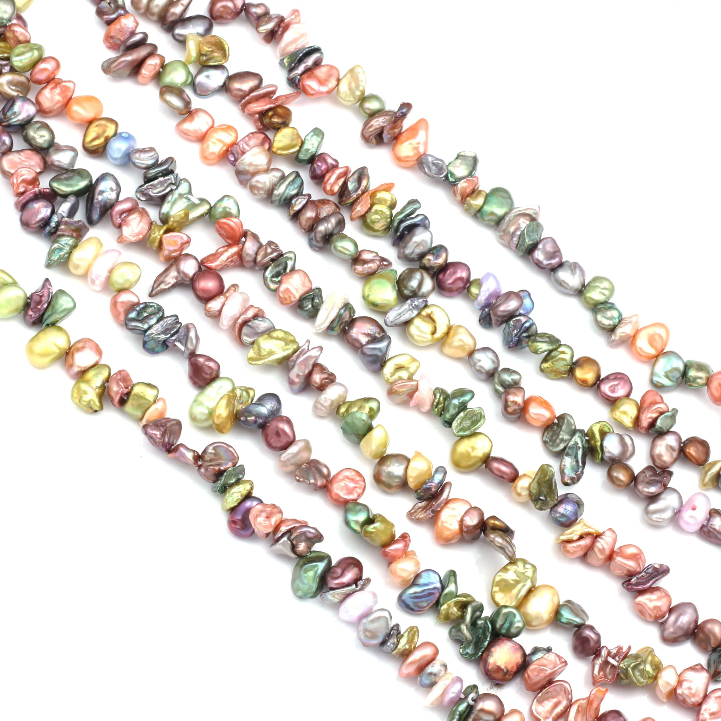 

High Quality Natural Freshwater Pearl 36cm irregular Punch Loose Beads for Jewelry Making DIY Necklace Bracelet Accessories