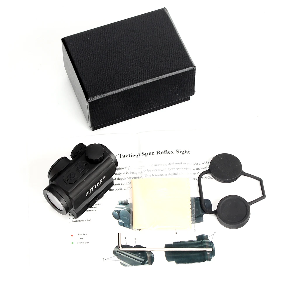 SUTTER Low Power Tactical Hunting 1X21 Spec Reflex 5 MOA Red Dot Sight Scope With Quick Release Weaver Picatinny Mount  (2)