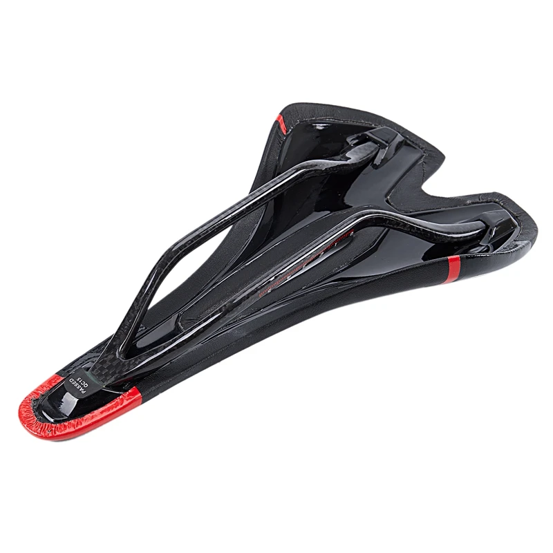 Ec90 Carbon Fiber Bicycle Saddle Cushion Comfortable Bike Seat Lightweight For Road Bike And Mountain Bike Black