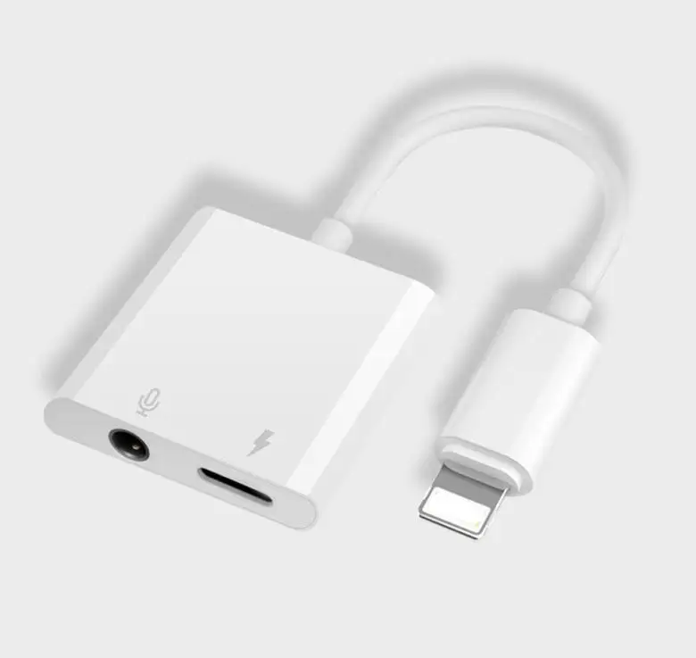 2 в 1 адаптер 3,5 мм аудио+ зарядка Rockstar для IPhone Aux адаптер для зарядки IPhone XS, XS Max, XR, 8/8 Plus