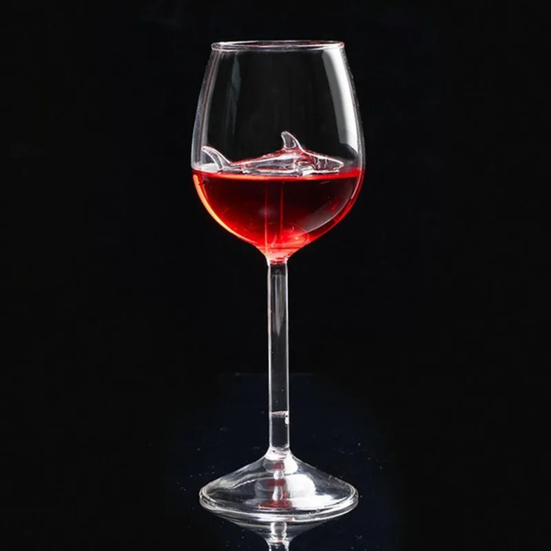 Хрустальные бокалы для вина ручной работы с акулой внутри, вечерние бокалы для вина, Коктейльные бокалы для шампанского, вечерние, свадебные