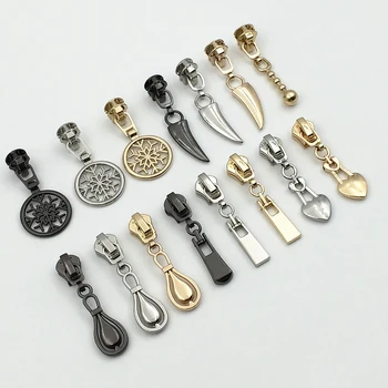 

5pcs Fashion 3# Metal Zipper Sliders For Jacksets Clothes Zippers Head Pulls DIY Bag Sewing Accessories P108
