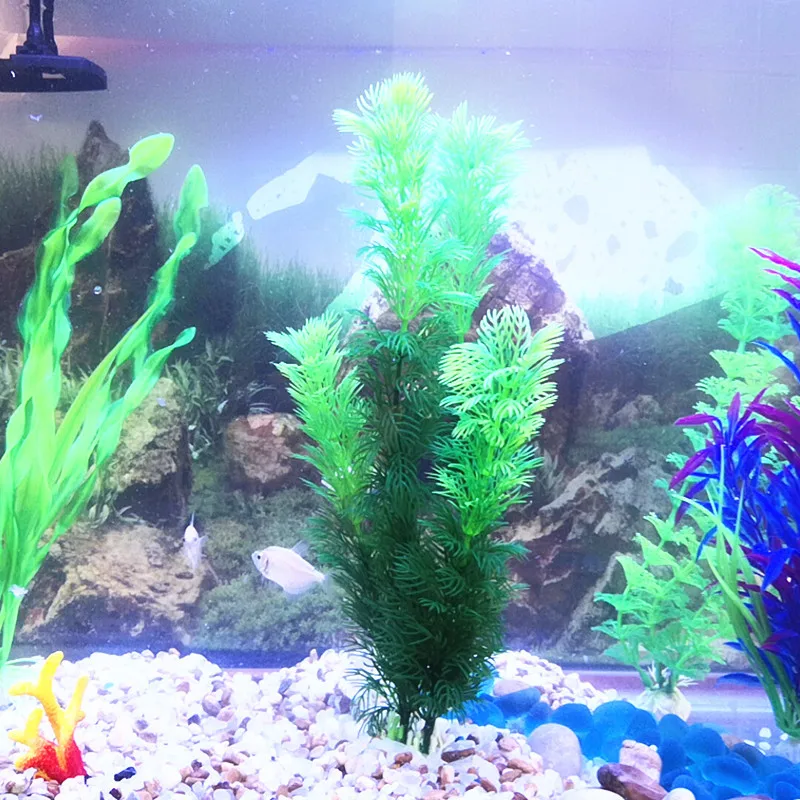 Aquarium Accessories Model Aquatic Plants Plastic Fake Aquatic Plants Fish Tank Landscaping Artificial Plant Underwater Combinat