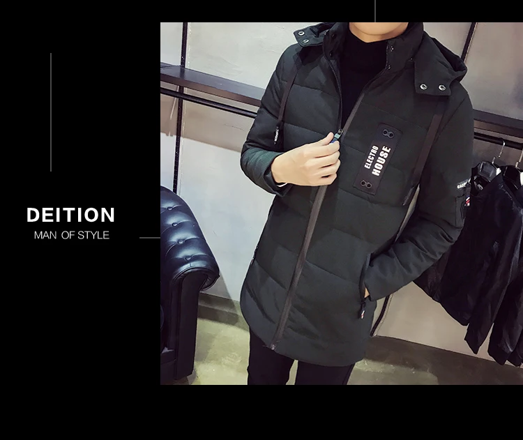 Windbreaker Hoodies Jacket Men Winter Cotton Thicken Warm Parkas Coat High Quality Streetwear Hiphop Jacket Brand Clothing