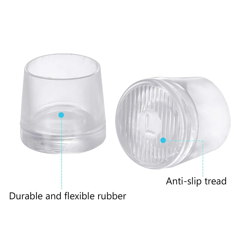 8 Pairs High Heel Protector Heel Repair Caps Covers, Extra Small, Small, Medium, Large, Clear high heel protectors for walking o