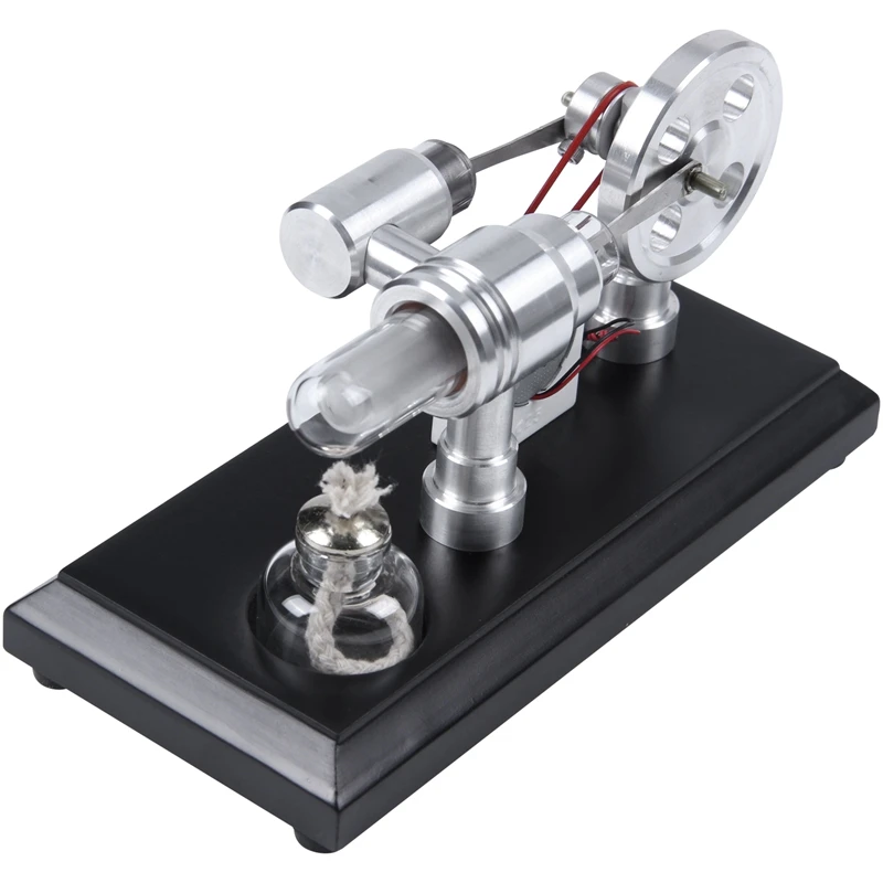 

Double-Cylinder Micro-Diy Hot Air Stirling Engine Motor Model External Combustion Engine Early Learning Education Toys For Kids