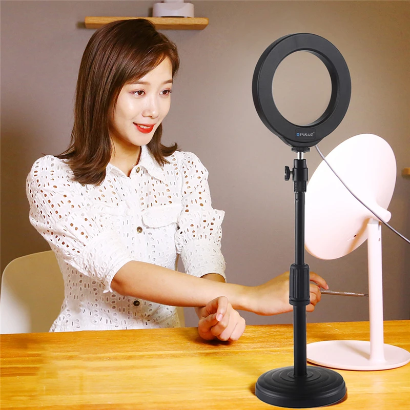 75 Energy-Saving LED Ring Light 4.7 inch Dimmable RGB Ring Light for Makeup Video Desktop Led Ring Light Lamparas 40NOV2710