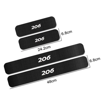 

for Peugeot 307, 206, 308, 407, 207, 3008, 208, 508, 2008, 301, 408, 607, 4008, 5008 Door Wear Plate Adhesive Automobile Access