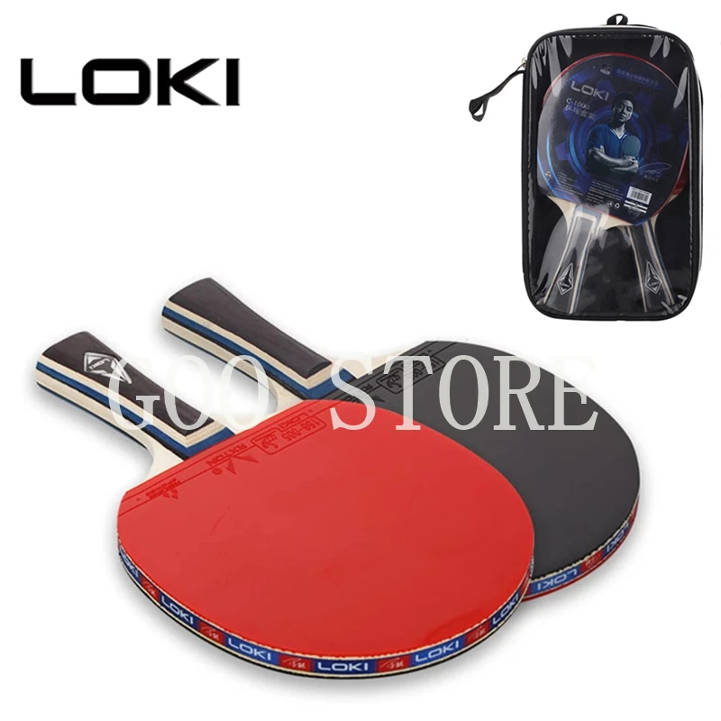 LOKI C1000 Professional Table Tennis Racket Set Carbon Fiber Tube Tech
