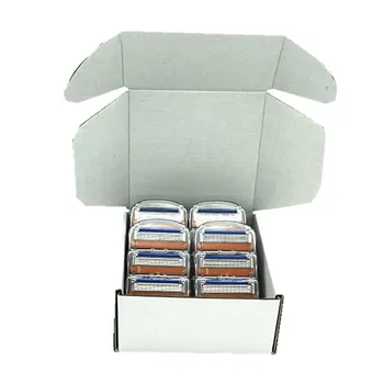 

16Pcs / Pack Custom Packaging Men 5 Layer Shaver Razor Blades Shaving Cassettes Men Shaving Blades Replaceable Gilletee Fusione