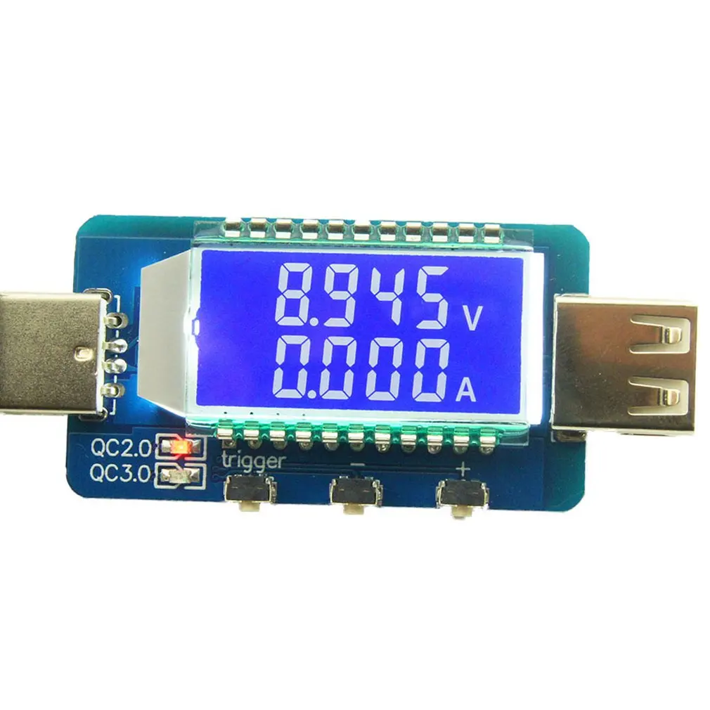Профессиональный 4 V-28 V ЖК-дисплей Дисплей QC2.0 QC3.0 USB ЖК-дисплей электронный афера детектор USB инструменты свадебные принадлежности