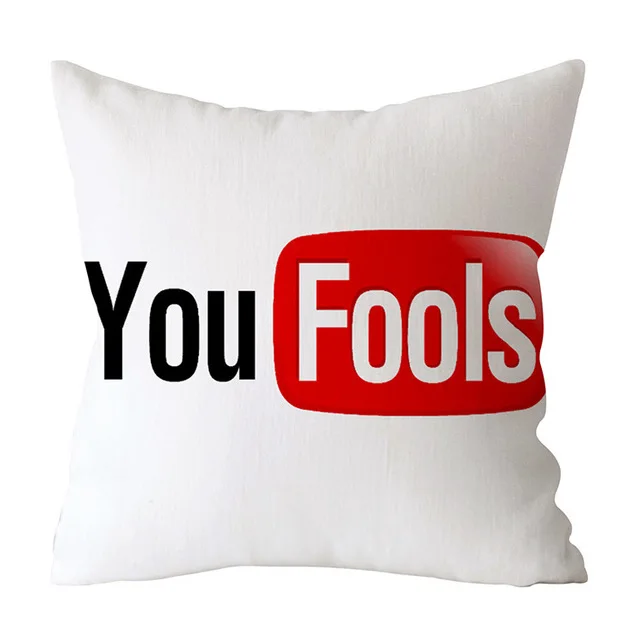 Modern Decorative Pillow Case Youtube Throw Pillow Case Red Square Pillow Case Home Decoration Velvet Movie Unique Pillow Case .